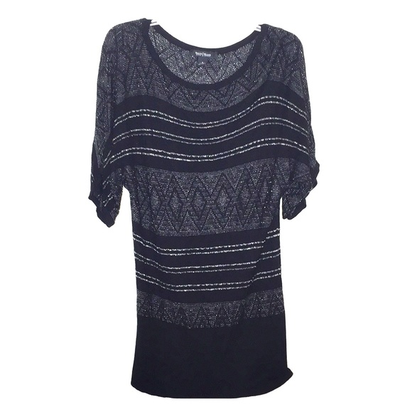 White House Black Market Dresses & Skirts - 3/$15 WHBM Small Black Glitter Sweater Dress